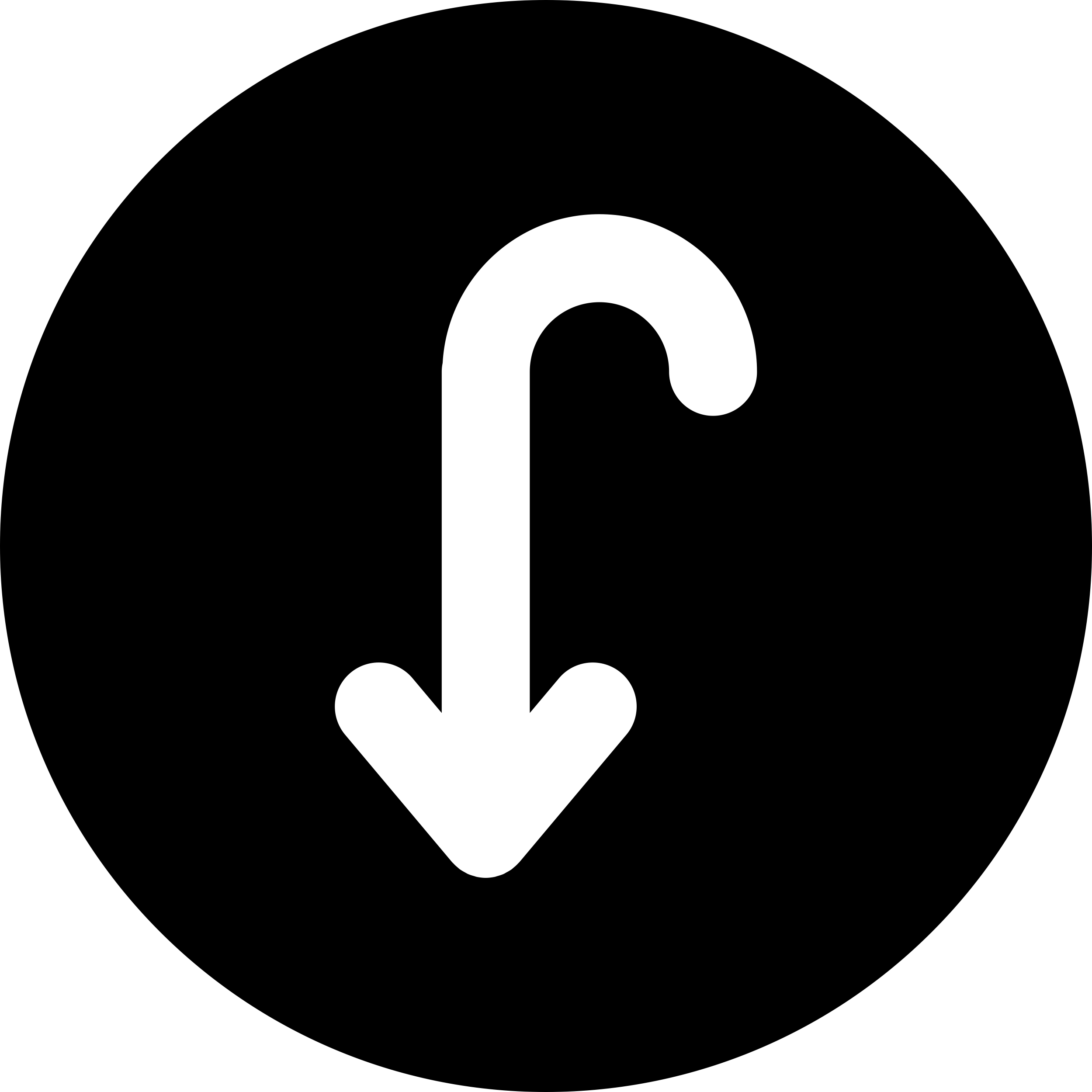 Curved Arrow Pointing Down Inside A Circle Sketch Style Svg Vector Free Vectors